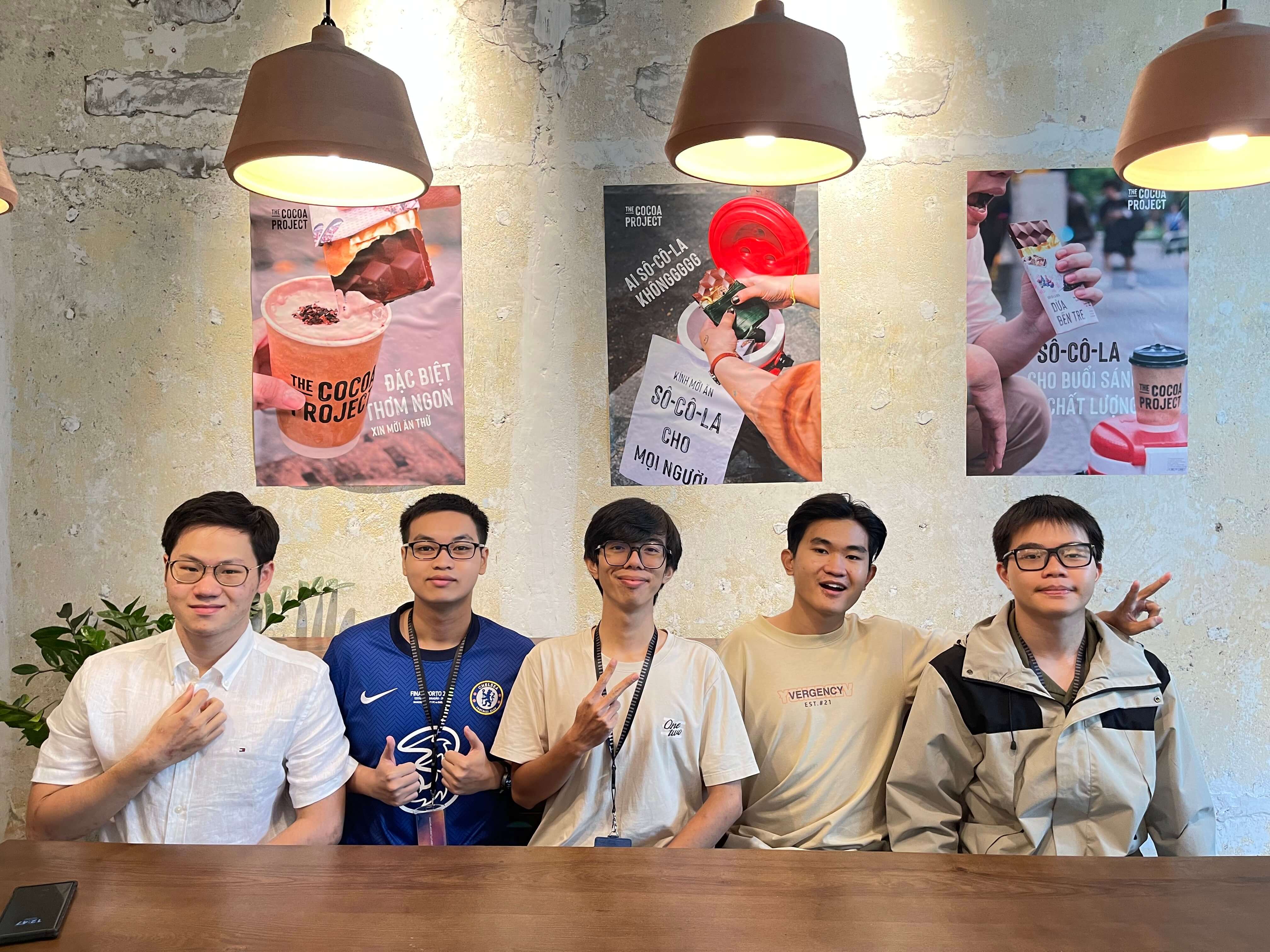 Male colleagues at Tuturuuu celebrating Vietnamese Women's Day